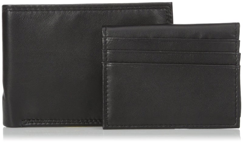 Buxton Men's Emblem Double Id Billfold Wallet, Black, One Size - Image 4